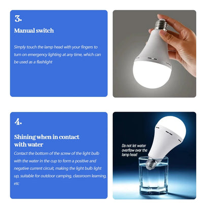 EverBright™ Rechargeable Emergency LED Bulb (6 Hours of Backup, Fits Any Lamp)